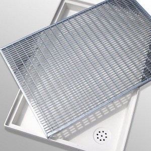 [2579-09] Edelstahlroste mit GFK Wanne