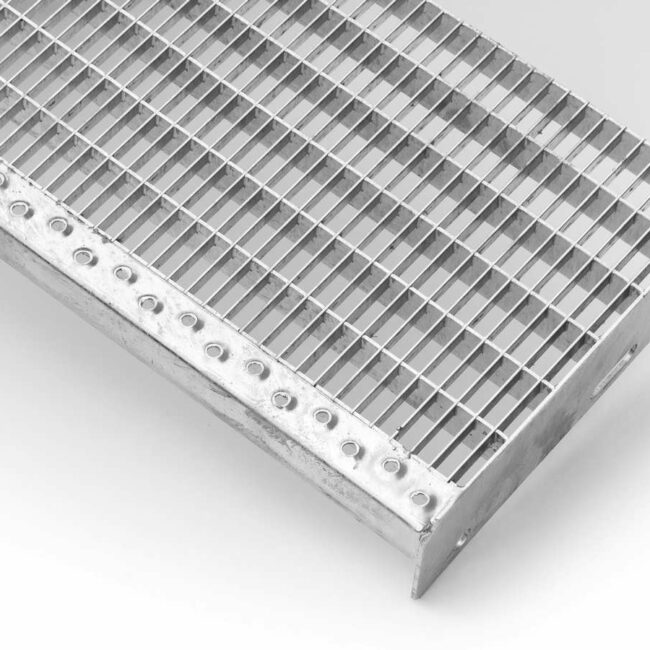 gitterroststufen Maschenweite 30 x 10 mm