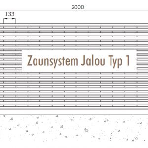 [5346-05] Zaunanlagensystem Jalou Typ 1